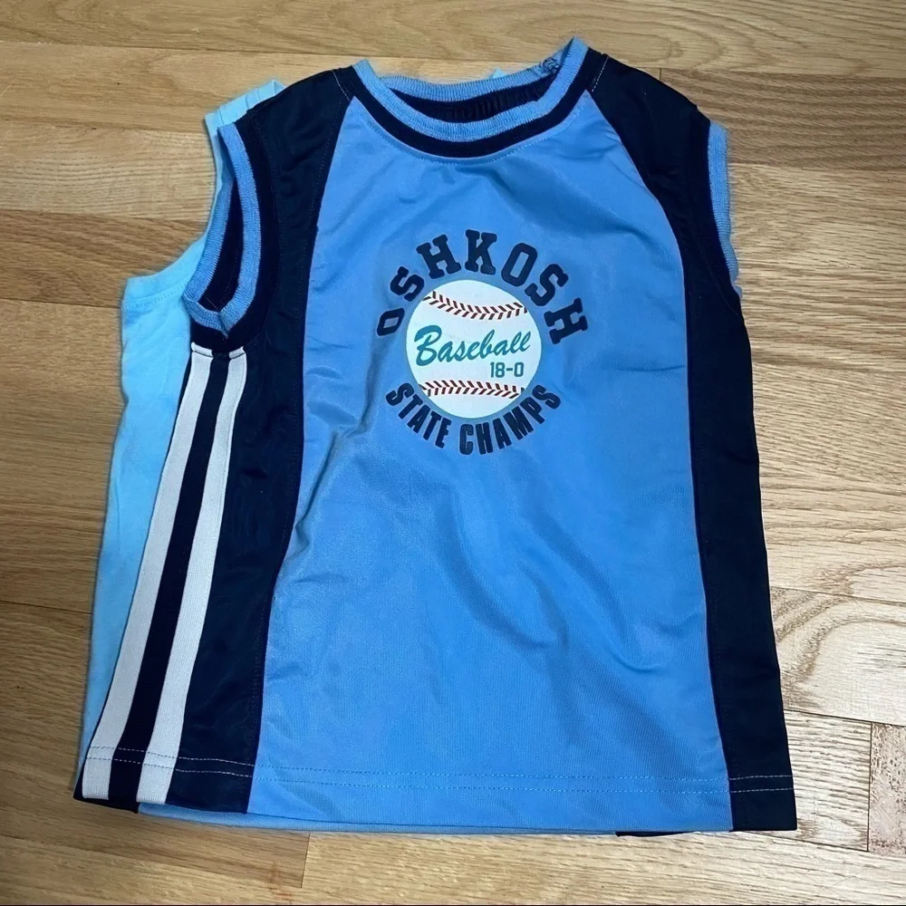 2T Summer Top Bundle Boys Carter’s Tank Top OshKosh Sea Turtle